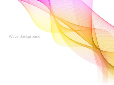 Çekici modern dalga konsepti dekoratif arka plan vektörü