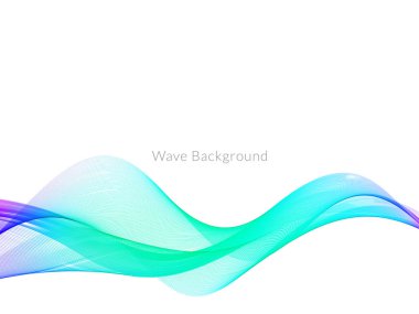 Çekici modern dalga konsepti dekoratif arka plan vektörü