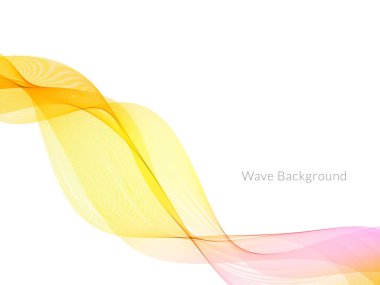 Renkli akış dalga tasarım vektörüyle soyut arkaplan