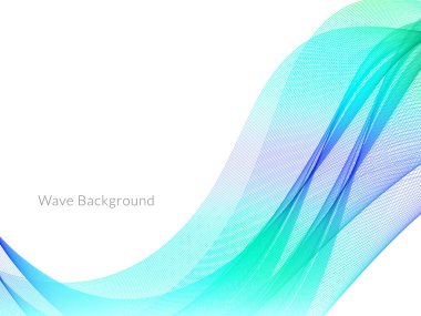 Pürüzsüz renkli dalga arkaplan vektörü