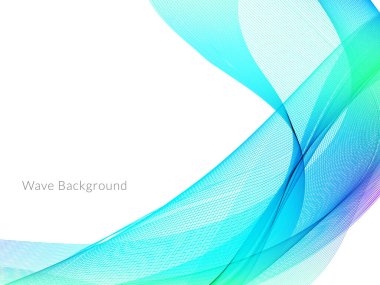 Renkli dalga tasarım vektörüyle dekoratif arkaplan