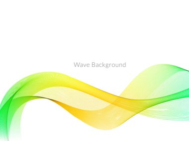 Renkli akış dalga tasarım vektörüyle soyut arkaplan