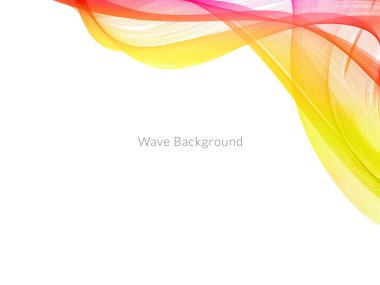 Pürüzsüz renkli dalga arkaplan vektörü