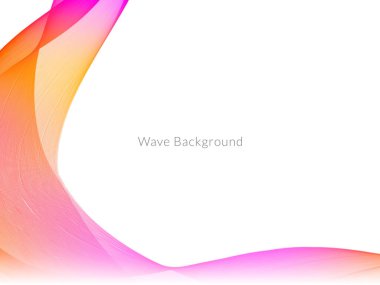 Çekici modern dalga konsepti dekoratif arka plan vektörü