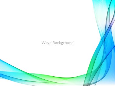 Pürüzsüz renkli dalga arkaplan vektörü