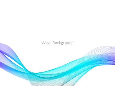 Renkli akış dalga tasarım vektörüyle soyut arkaplan