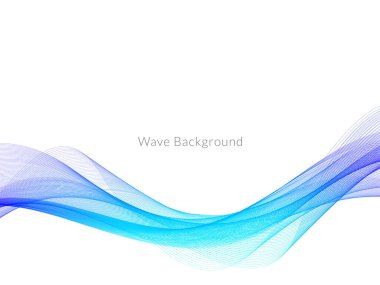 Renkli akış dalga tasarım vektörüyle soyut arkaplan