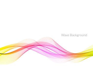 Pürüzsüz renkli dalga arkaplan vektörü