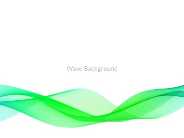 Renkli akış dalga tasarım vektörüyle soyut arkaplan