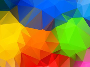 Soyut renkli üçgen geometrik kristal arkaplan vektörü