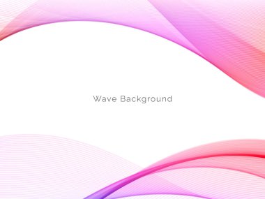 Çekici modern dalga konsepti dekoratif arka plan vektörü