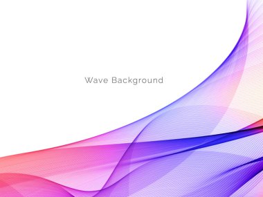 Renkli akış dalga tasarım vektörüyle soyut arkaplan