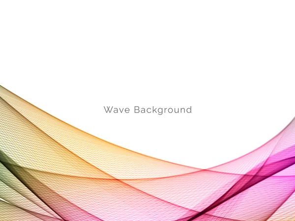 Abstrakter Hintergrund Mit Farbenfrohen Fließenden Wellen — Stockvektor