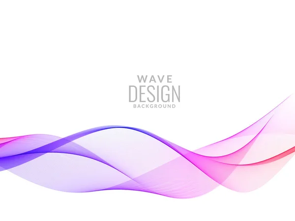 Suave Elegante Vector Fondo Onda Colores — Archivo Imágenes Vectoriales