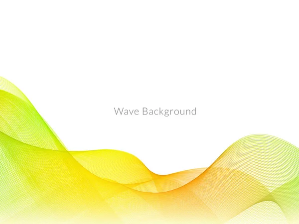 Decorative Background Colorful Wave Design Vector — Stock Vector