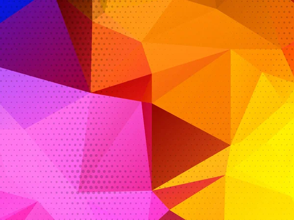 Abstract Polygonal Triangles Colorful Background Vector — Stock Vector