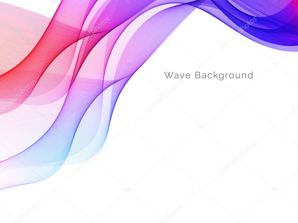 Attractive modern wave concept decorative background vector