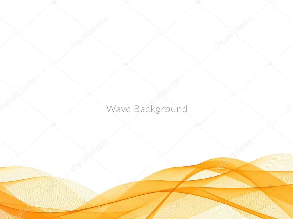 Decorative background with colorful wave design vector