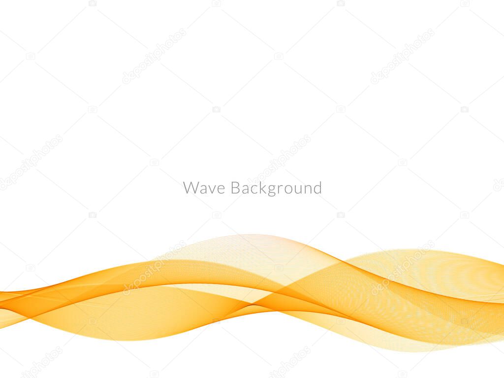 Decorative background with colorful wave design vector