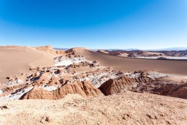 Ay Vadisi manzarası, Şili. Şili panoraması. Valle de la Luna