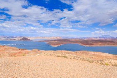 Panorama üzerinden sayfa, Arizona, ABD yakınındaki Lake Powell. Açık alan manzara
