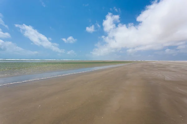 Witte Zandduinen Panorama Van Lencois Maranhenses National Park Brazilië Regenwaterlagune — Stockfoto