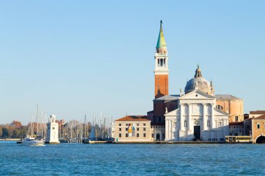 Basilica di San Giorgio Maggiore, Venedik, İtalya. Sağlık Kilisesi Saint Mary. Venedik Simgesel Yapı