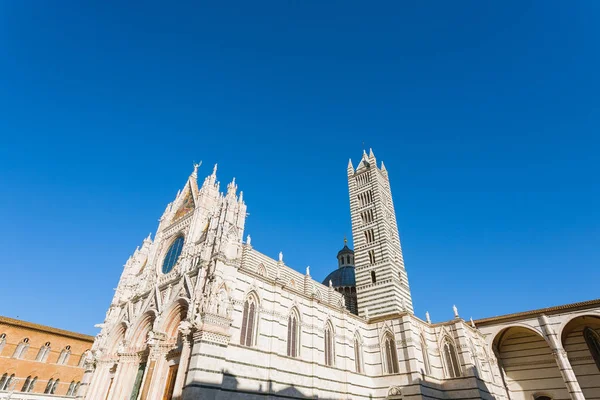 Вид Сиенский Собор Санта Мария Ассунта Duomo Siena Сиене Тоскана — стоковое фото