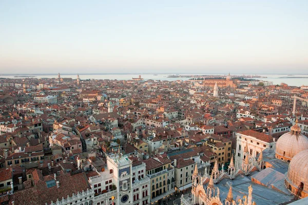 Vista Aérea Veneza Amanhecer Itália Paisagem Italiana — Fotografia de Stock