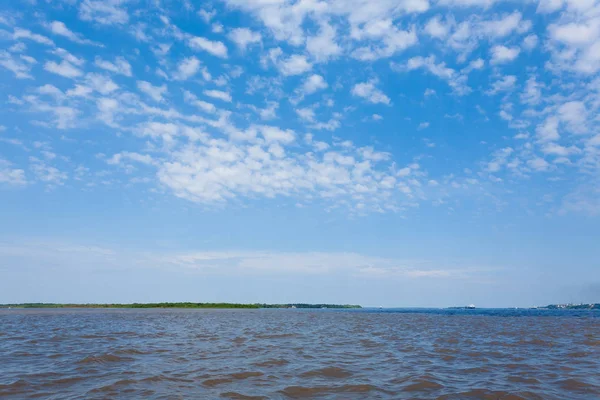 Incontro Delle Acque Rio Negro Rio Solimoes Confluiscono Vicino Manaus — Foto Stock