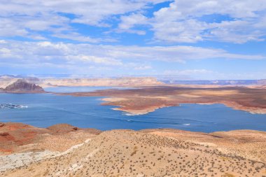 Panorama üzerinden sayfa, Arizona, ABD yakınındaki Lake Powell. Açık alan manzara