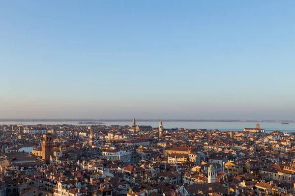 Vista Aérea Veneza Amanhecer Itália Paisagem Italiana — Fotografia de Stock