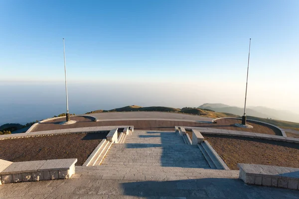 Olasz Alpok Landmark Első Világháború Emlékmű Grappa Hegyre — Stock Fotó