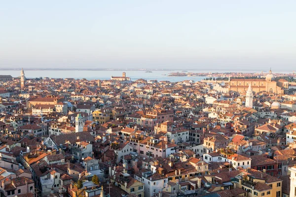 Vista Aérea Venecia Amanecer Italia Paisaje Italiano — Foto de Stock