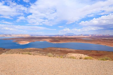 Panorama üzerinden sayfa, Arizona, ABD yakınındaki Lake Powell. Açık alan manzara