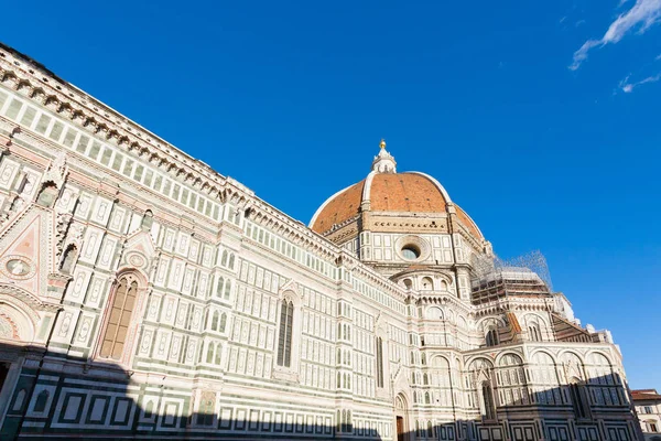 Флорентийский Собор Колокольня Джотто Итальянская Панорама Тосканская Достопримечательность — стоковое фото