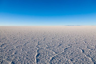 Salar de Uyuni, Bolivya. Dünyadaki en büyük tuz düzlüğü. Bolivya manzarası