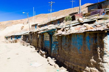 Potosi madenci evleri, Bolivya. Bolivya maden şehri