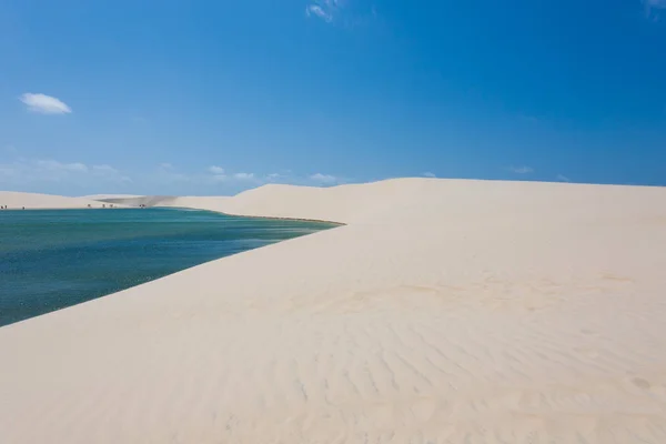 Panorama Des Dunes Sable Blanc Parc National Lencois Maranhenses Brésil — Photo