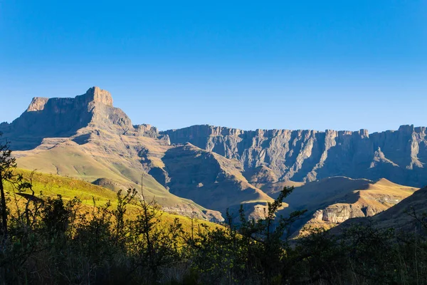 South African Landmark Amphitheatre Royal Natal National Park Drakensberg Mountains — Stock Photo, Image