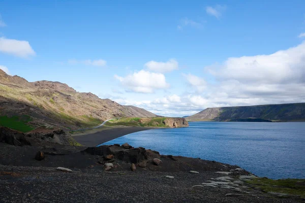 Kleifarvatn Seenlandschaft Südliche Halbinsel Reykjanes Island — Stockfoto