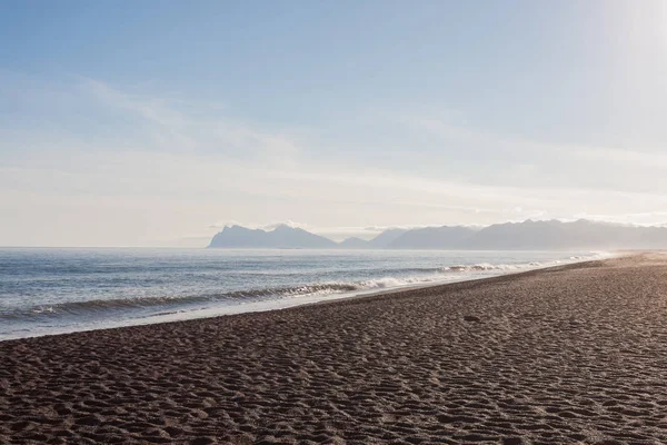 Hvalnes Lava Strand Landschaft Ost Island Wahrzeichen Island Landschaft — Stockfoto