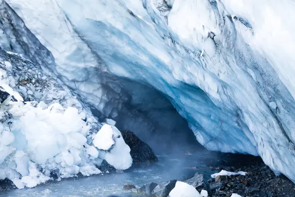 Grottes Glace Près Kverfjoll Islande Paysage Montagne Kverkfjoll Parc National — Photo