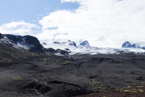Льодовик Ватнайокутль Поблизу Району Кверфйолл Ісландія Гора Кверкфйолл — стокове фото