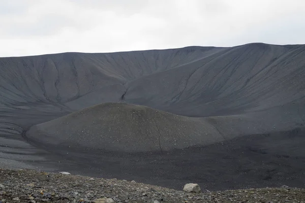 Vista Superior Del Volcán Hverfell Caldera Hverfjall Hito Islandia — Foto de Stock