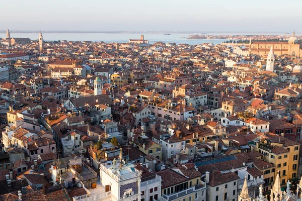 Vista Aérea Venecia Amanecer Italia Paisaje Italiano — Foto de Stock