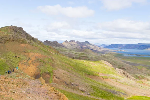Сельтунский Ландшафт Южный Полуостров Рейкьянес Исландия — стоковое фото