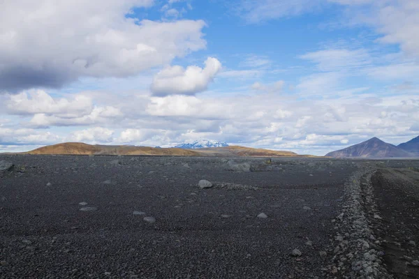 Camino Tierra Largo Las Tierras Altas Centrales Islandia Islandia Paisaje —  Fotos de Stock