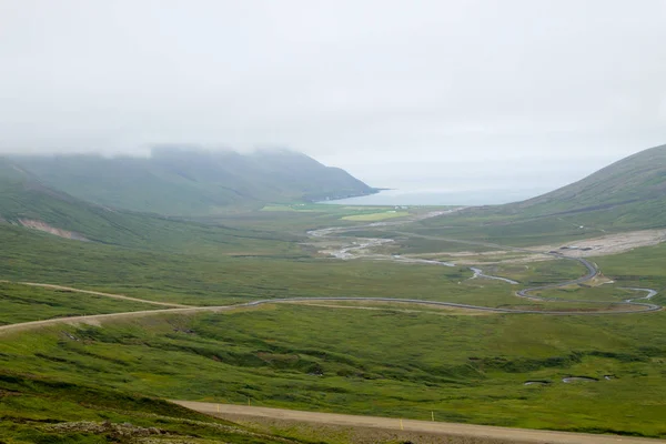 Mjoifjordur Сільський Ландшафт Східна Ісландія Ісландський Погляд — стокове фото