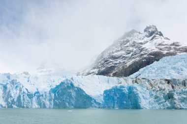 Spegazzini Glacier view from Argentino lake, Patagonia landscape, Argentina. Lago Argentino clipart
